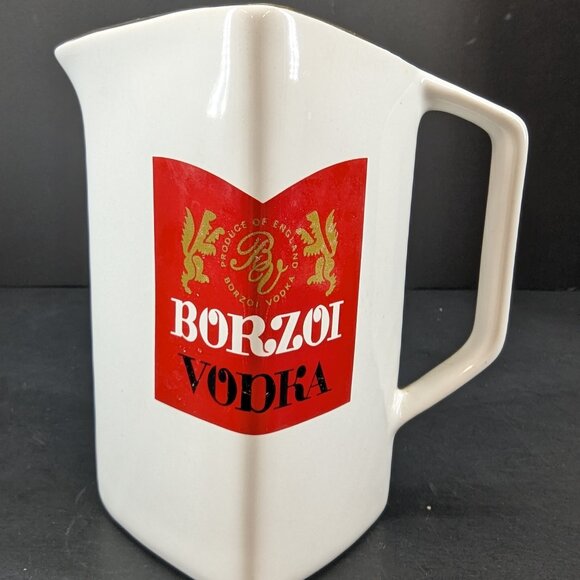 Borzoi Vodka Product of England Wade Regicor Advertising Pub Jug Water Jug - Picture 1 of 8